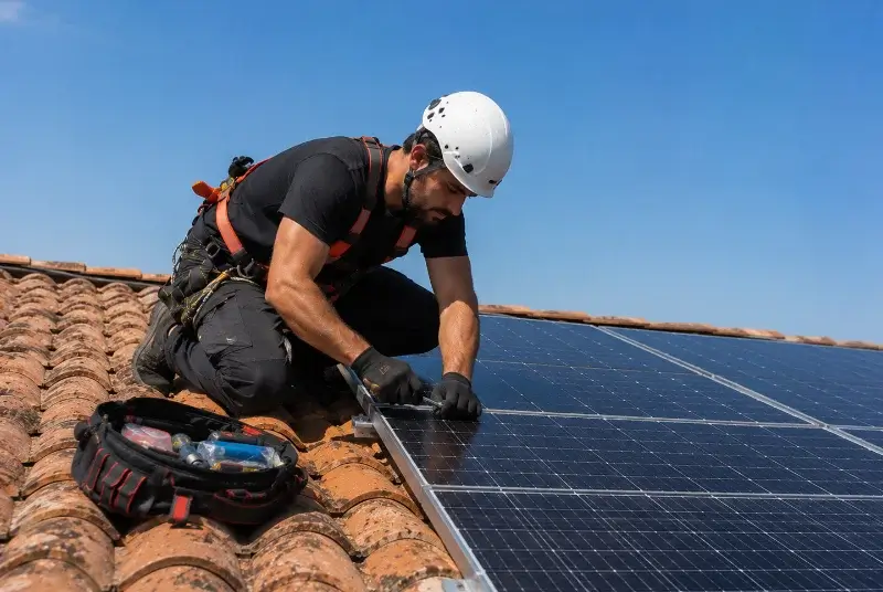 Maintenance et monitoring de panneaux solaires à Ronchin
