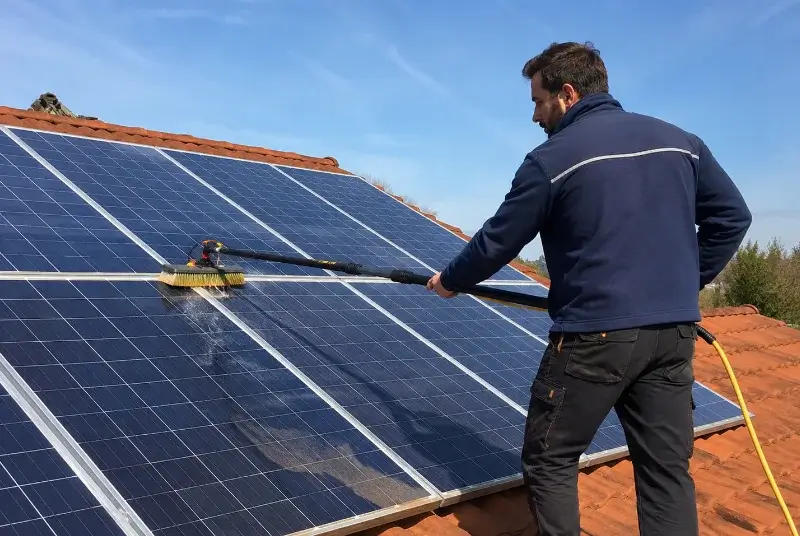 Nettoyage et entretien de panneaux solaires à Ronchin